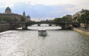 Illustration of the Seine in Paris on June 4, 2024.