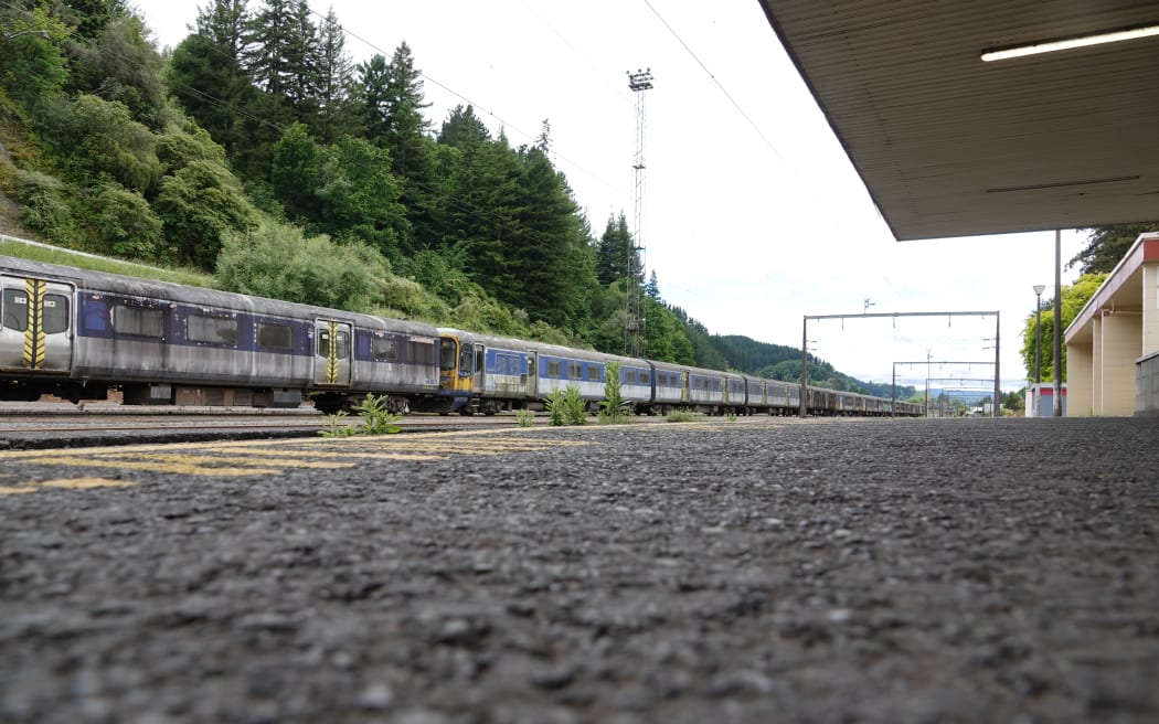 Taumarunui old train yard.
This is the view that greets people arriving into Taumarunui by train.