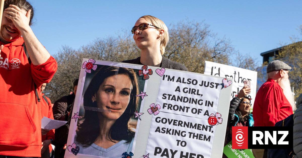 'More than praise, we need a raise': Thousands of public service workers strike across the country