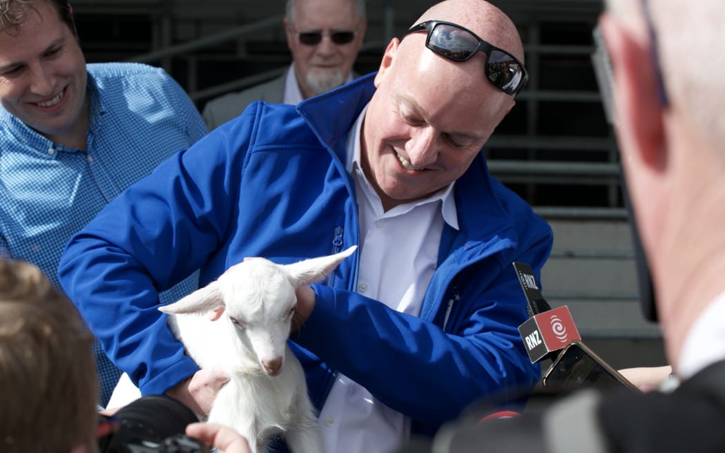 National Party election campaign trail in Patumahoe on 20 September 2023.