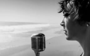 Inara George. Screenshot from her video for 'Release Me'.