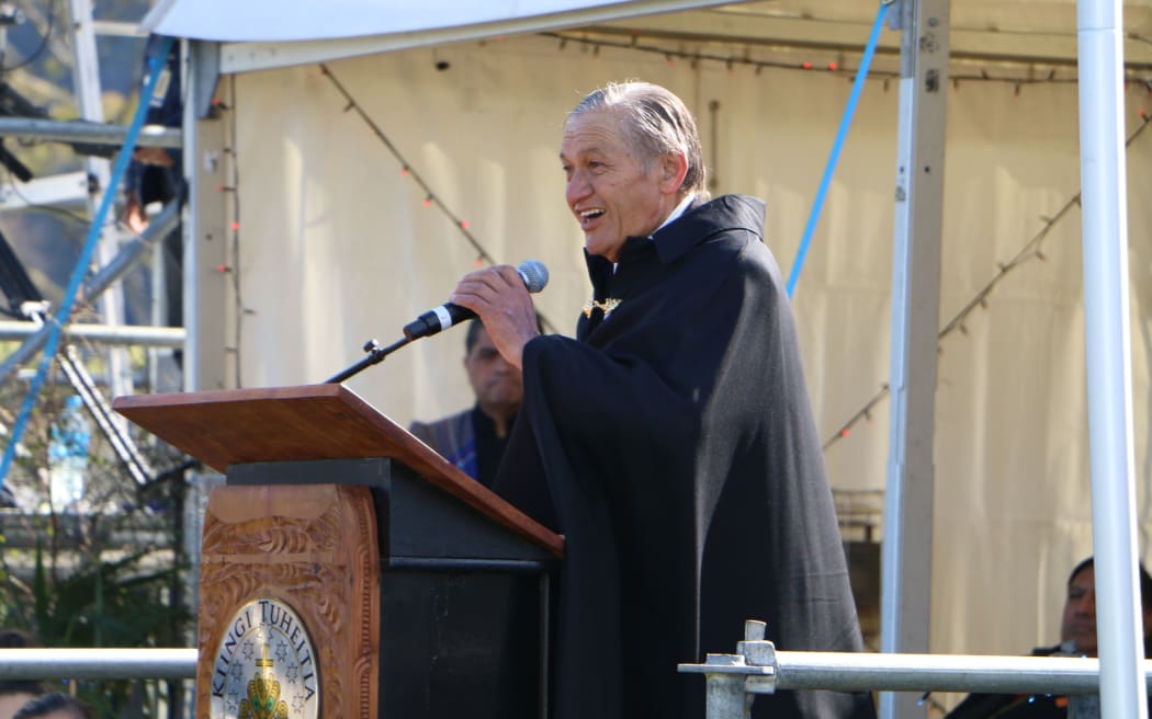 Māori King Kiingi Tuheitia makes his annual speech at Turangawaewae.