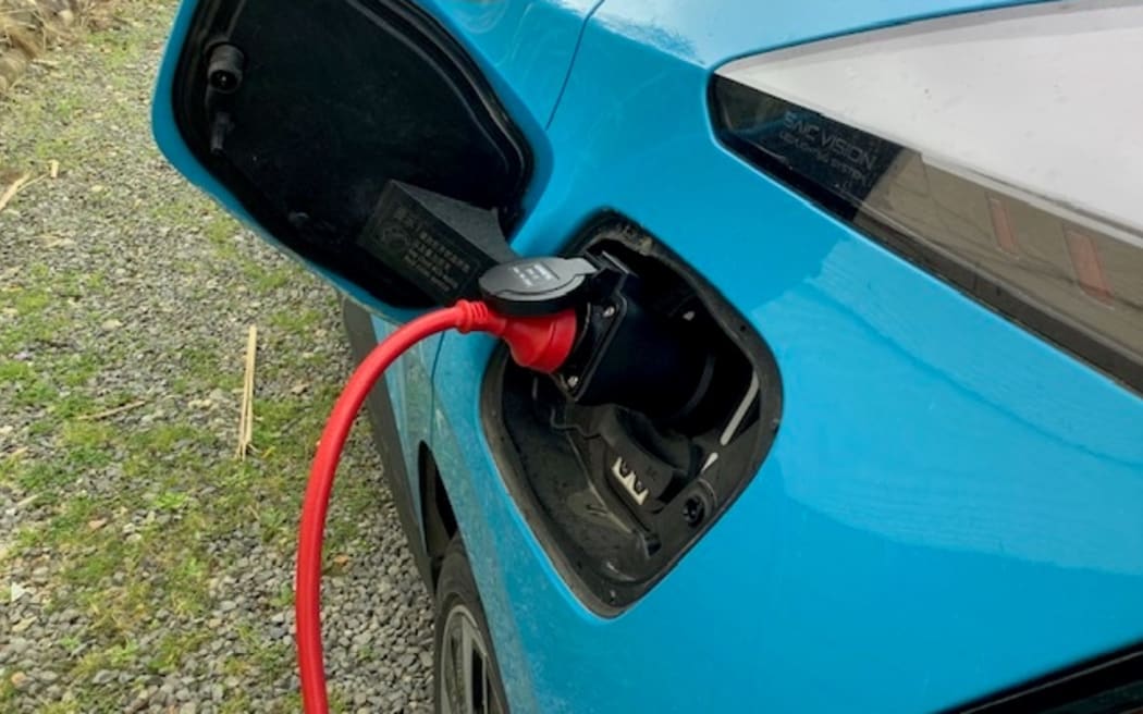 Picton resident Rob McCaw was able to use his coffee machine, jug and toaster during a power outage to around 90,000 homes at the top of the South Island by connecting them to his EV.
