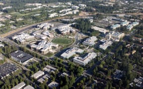 Aerial view of the Microsoft West Redmond Campus