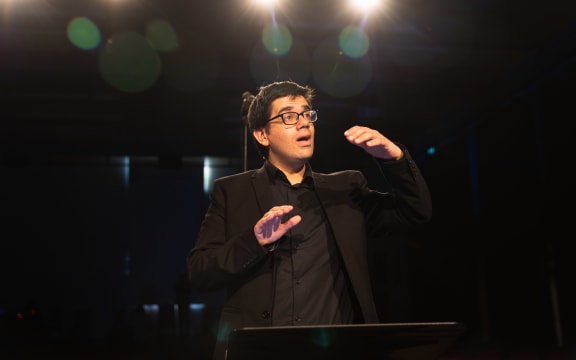 Isaac Stone, co-musical director of Supertonic