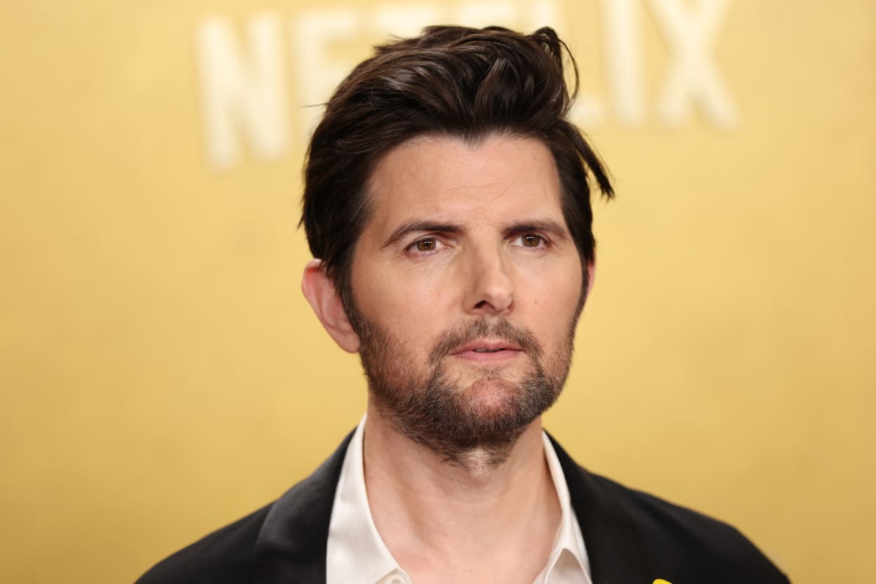 US actor Adam Scott attends the 32nd Annual Actor Awards at the Shrine Auditorium in Los Angeles on March 1, 2026. (Photo by Patrick T. Fallon / AFP)