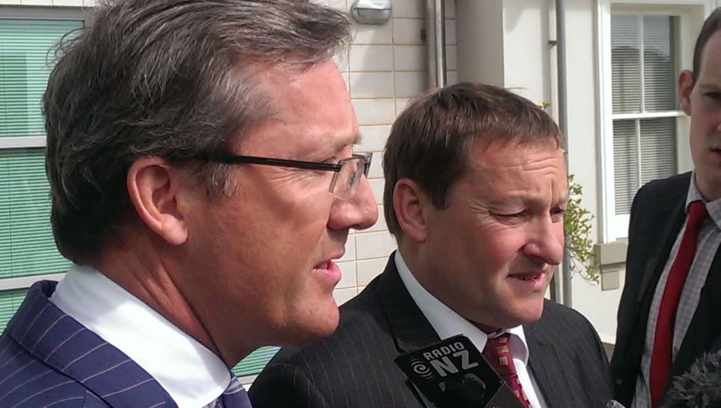 Jonathan Eaton, QC, left, and Lachie McLeod.