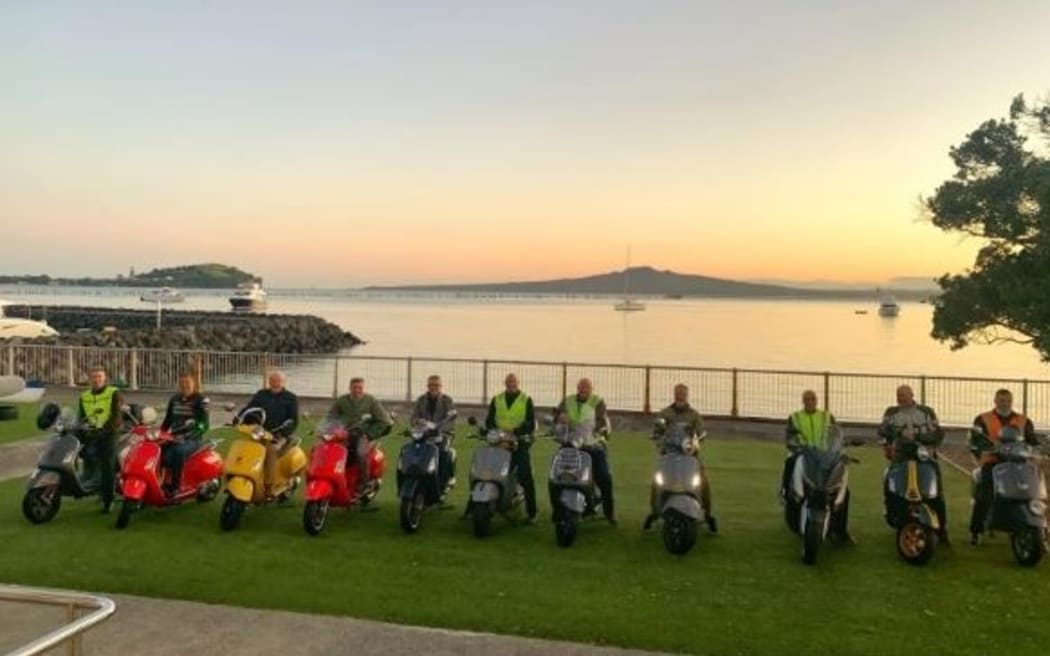 A team of scooter riders are currently travelling from Cape Reinga to Bluff in an effort to raise $200,000 for the Mental Health Foundation.