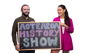 William Ray and Mani Dunlop co-host season two of The Aotearoa History Show