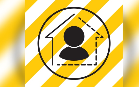 The government graphic for self-isolation under the Covid-19 alert level four lockdown.