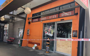 Island Bay Wellington liquor store ram raided