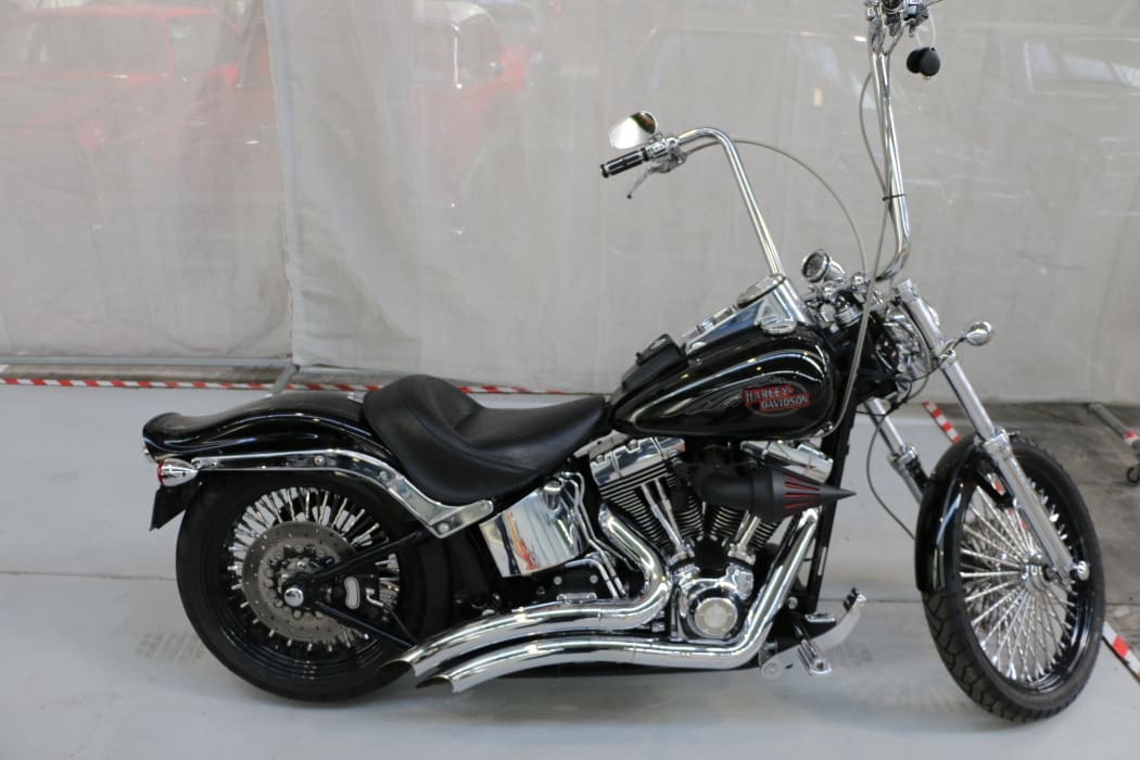 One of the bikes seized in the drug bust.