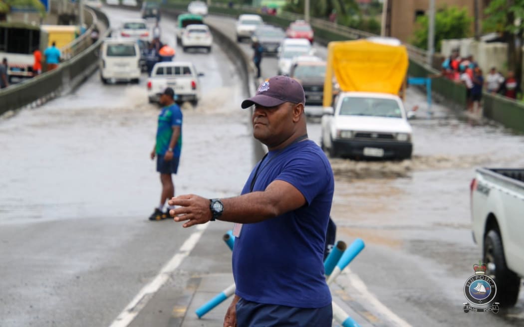 Operations in Nausori earlier this morning