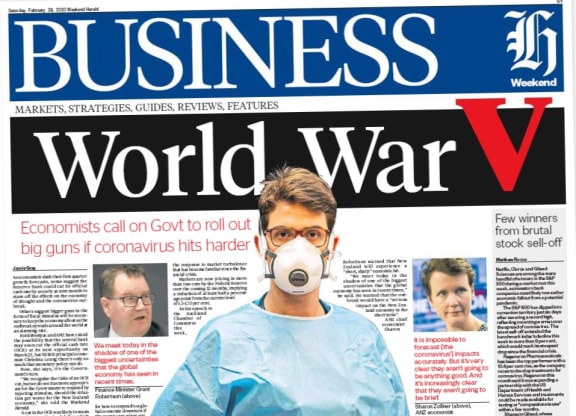 It's war . . . in the business section.