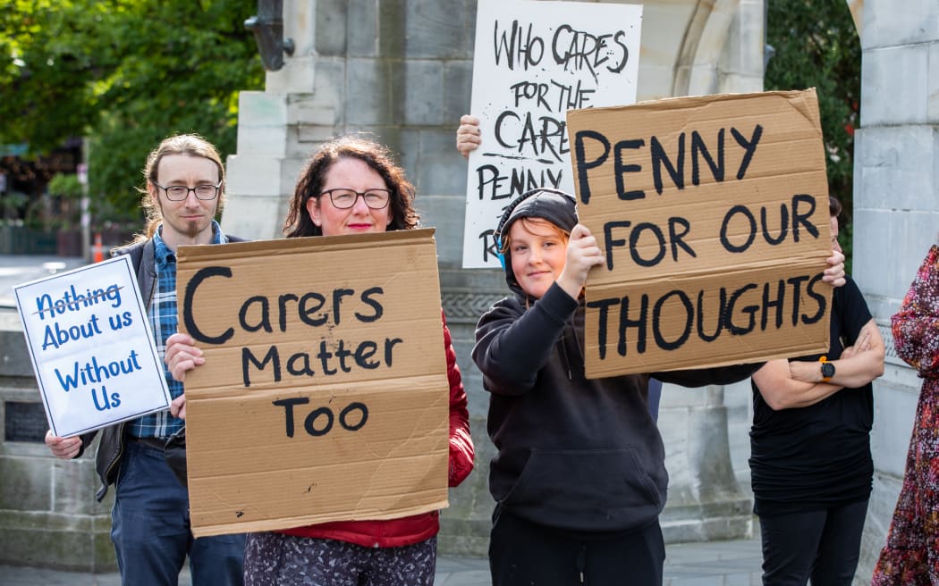 Protest for the disabled.