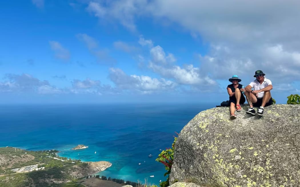 Traci and Matthew Ayris on Lizard Island.