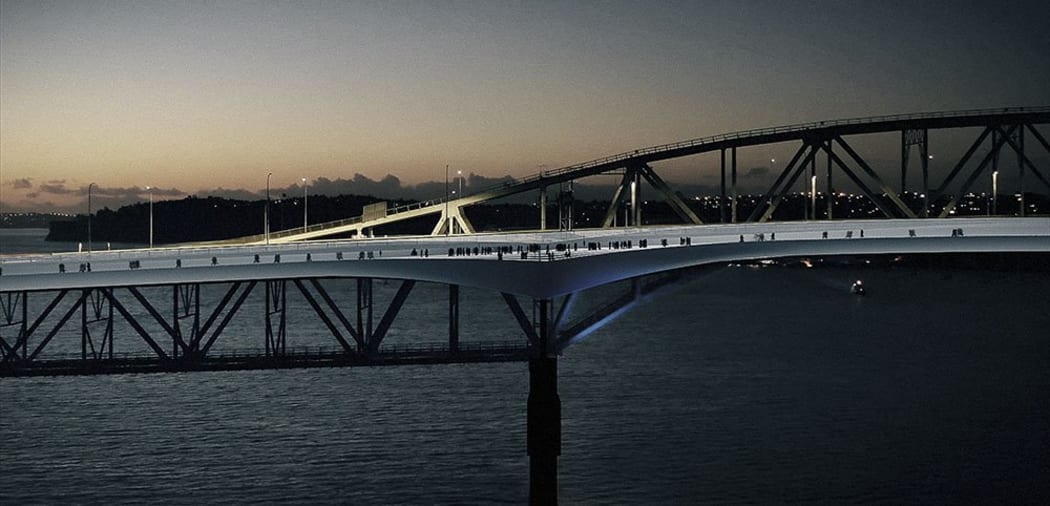 The new design for the Auckland Harbour Bridge shared path