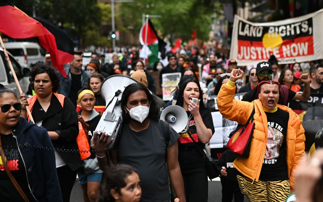 'Abolish the monarchy' protests held on Australian day of mourning for ...