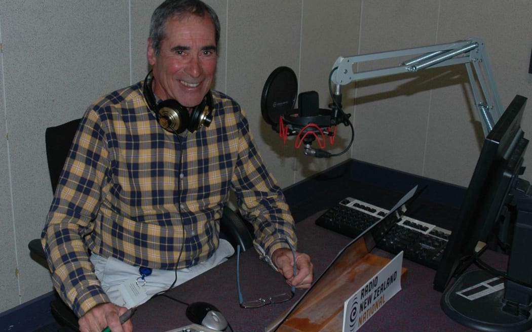 Garry Ahern reads finishes his last sports bulletin on Morning Report