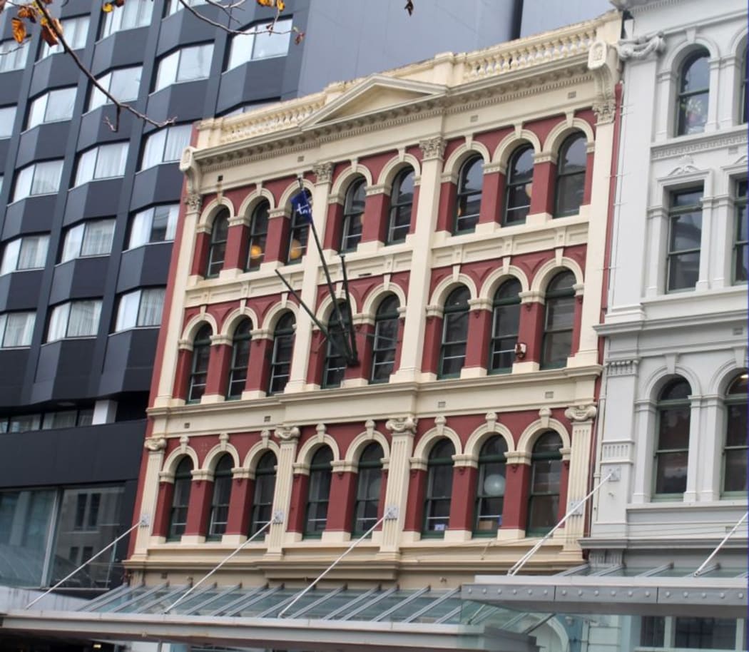 Front of Gustav Kronfeld's building  Custom's Street