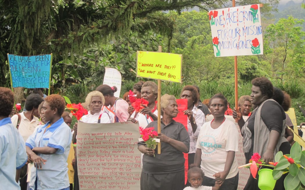 The number of people who went missing in the Bougainville civil war nearly twenty years ago is unknown but is estimated to be in the hundreds.