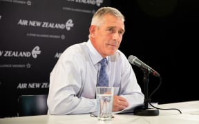 Air NZ CEO Greg Foran discusses the airlines response to Covid-19 at Air New Zealand HQ on March 20, 2020.