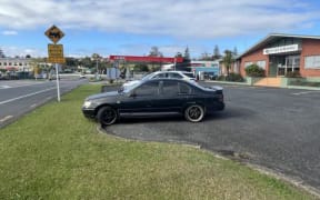 The Black Ford Falcon.