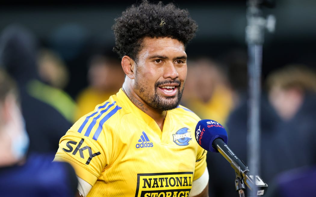 Ardie Savea after the Hurricanes win tonight.