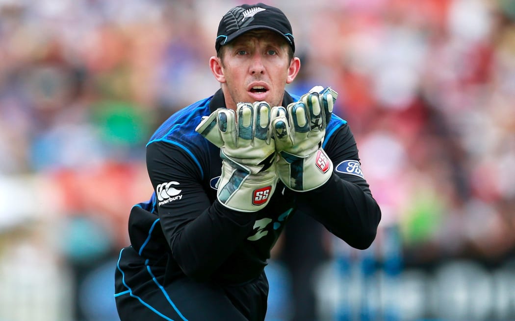 Luke Ronchi in action for the Black Caps.