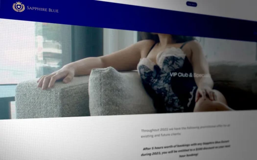 A screenshot from Sapphire Blue's website.