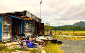 Rugby and football administration buildings set on fire on Saturday 14 September 2024 in Dumbéa, New Caledonia – PHOTO RRB
