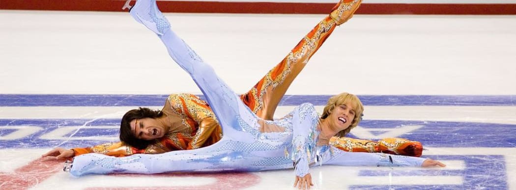 Blades of Glory stars Will Ferrell and Jon Heder as a doubles figure skating team competing in the Winter Olympics.