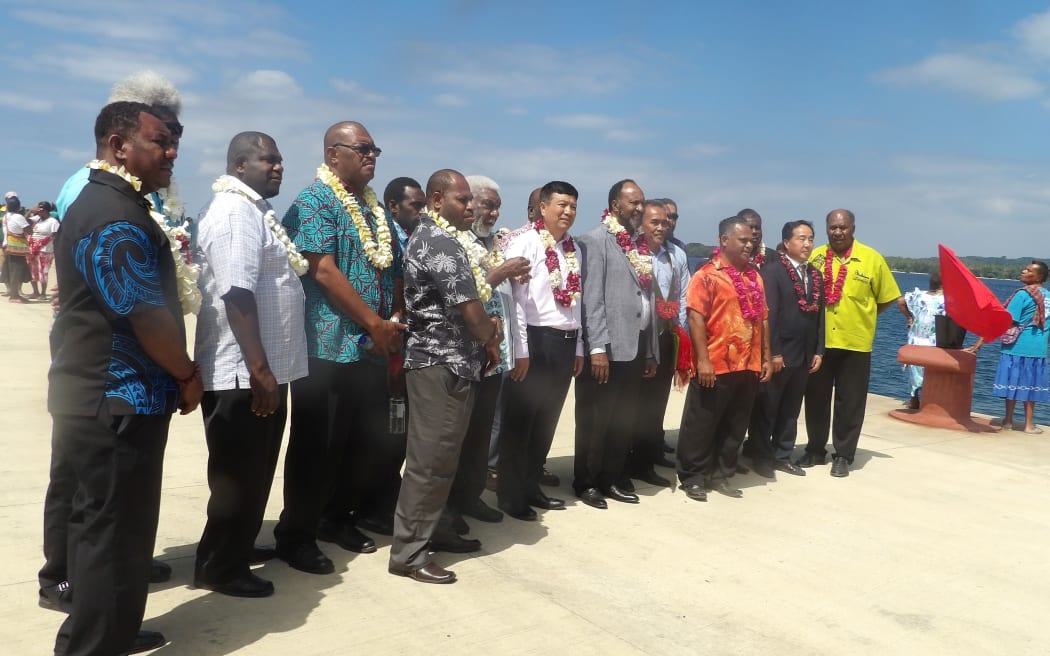 Opening of new wharf in Luganville on Santo.