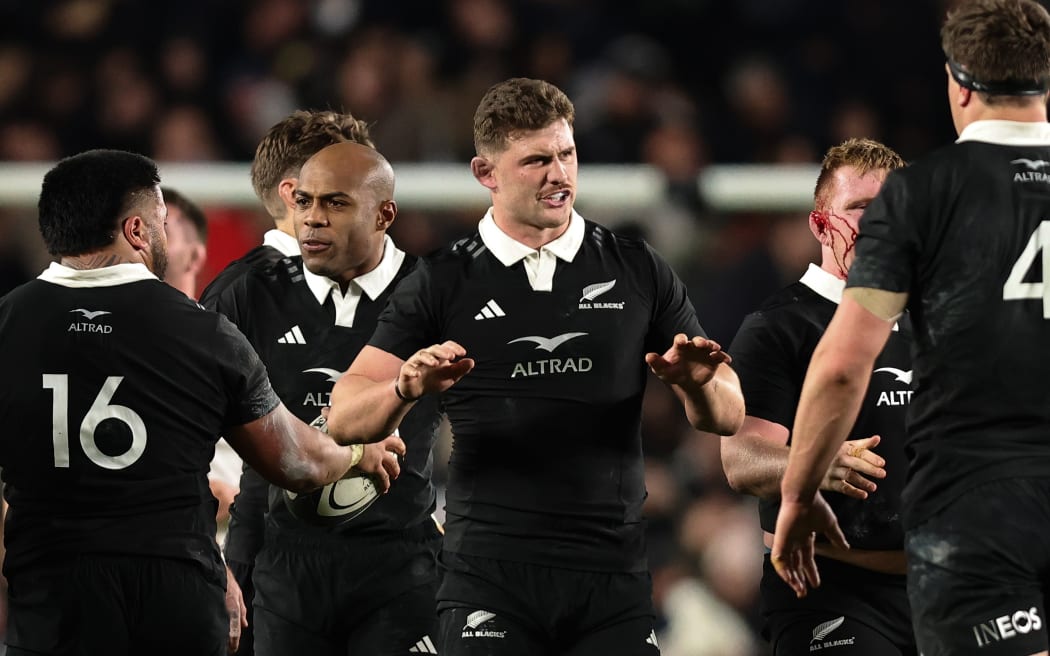 All Blacks flanker Dalton Papali’i during the second test against England in Auckland.