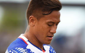 Tim Nanai-Williams playing for Samoa.