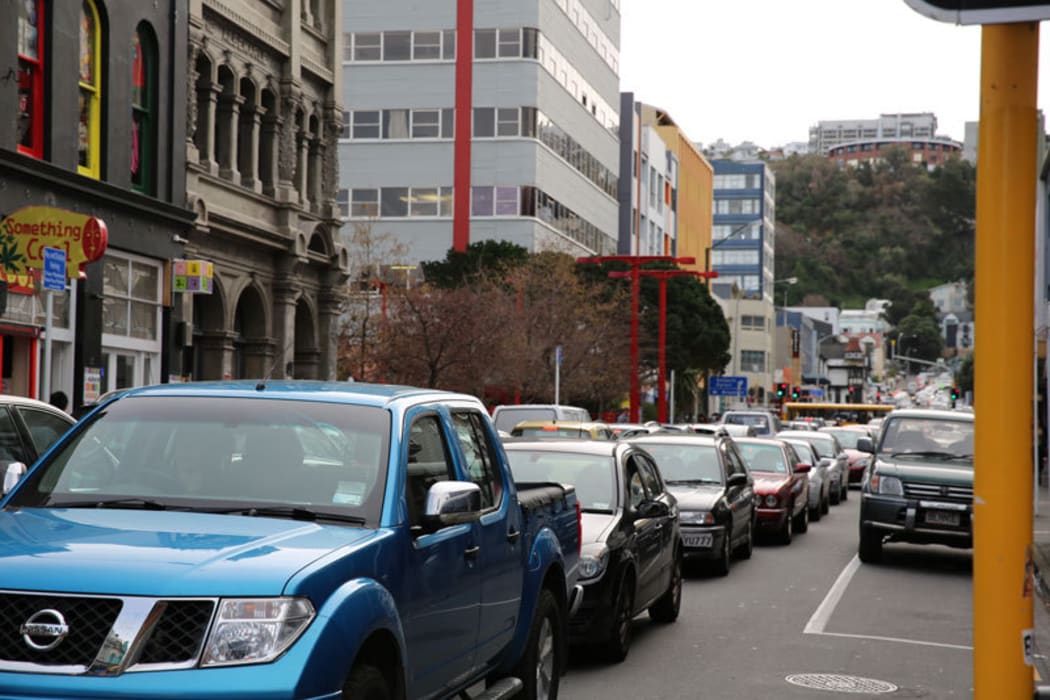 Traffic in Wellington central