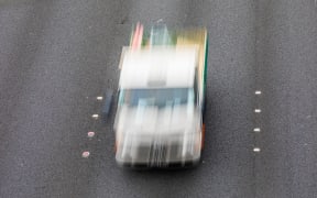 Car rushing on Motorway