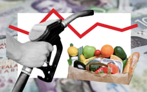collage of petrol pump, cash and supermarkets