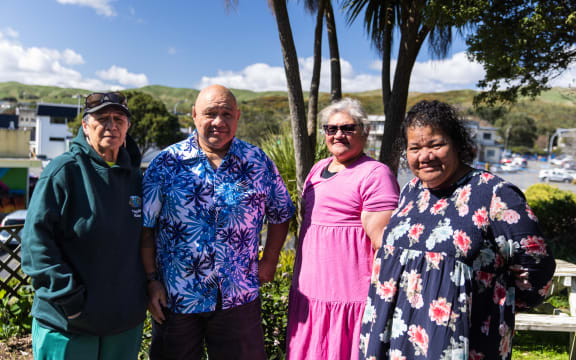 Porirua Wealth Pool members (left to right) Tu, John Mu, Catherine and Ruth Nonu.