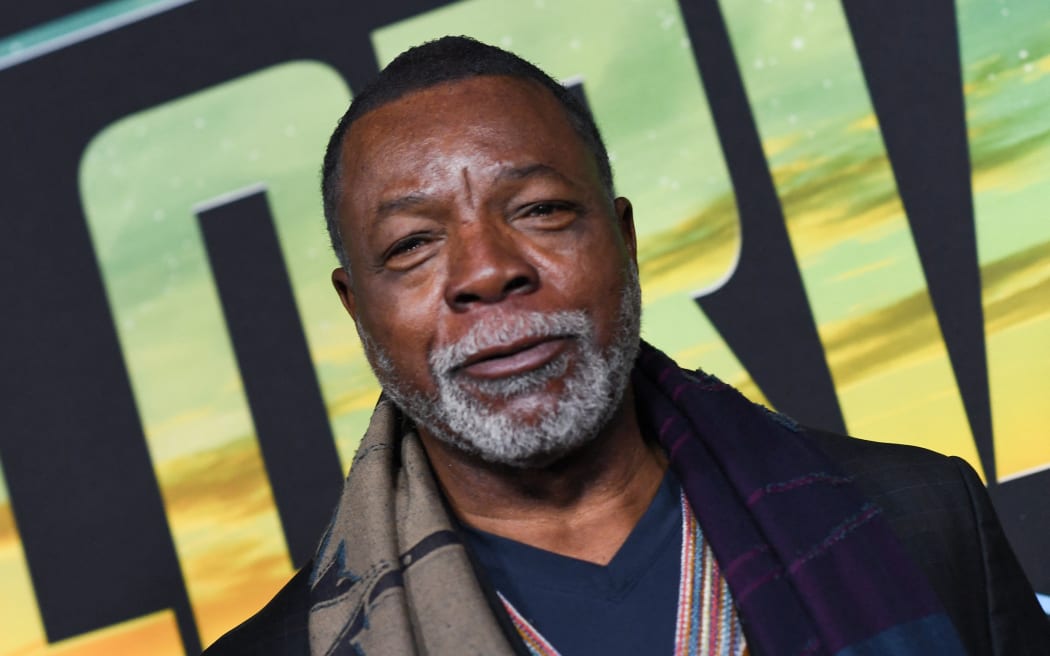 US director/actor Carl Weathers arrives to a special screening of season three of The Mandalorian at El Capitan Theatre in Hollywood, California, on February 28, 2023. (Photo by VALERIE MACON / AFP)