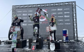 Snowboarder Zoi Sadowski-Synnott soars to her career first win at the LAAX Open Slopestyle World Cup.  
LAAX, Switzerland (22 January 2023).