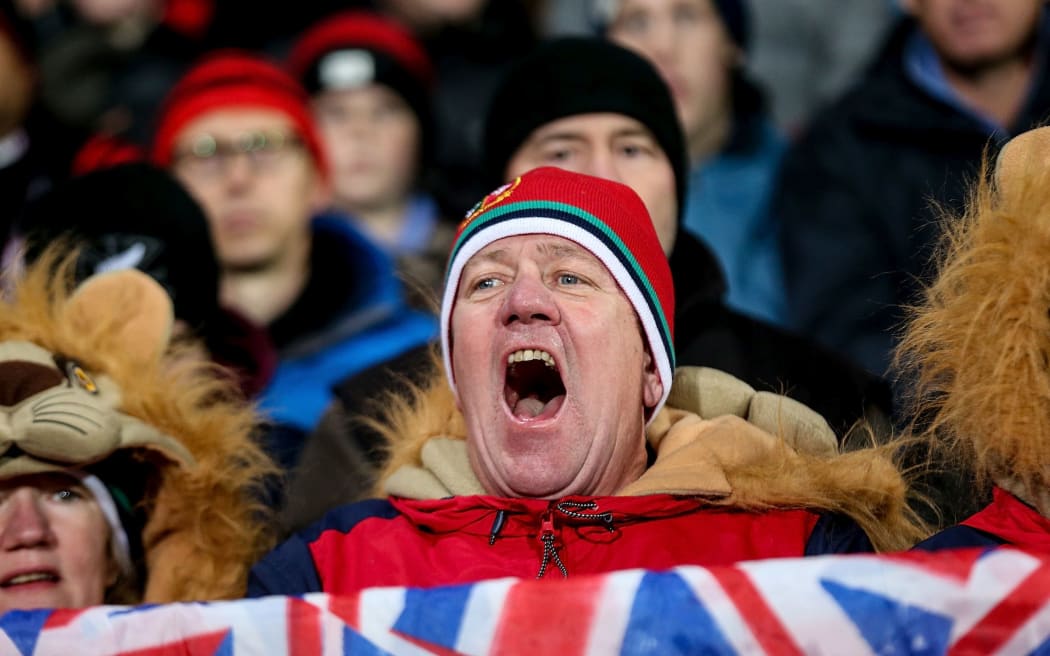A Lions fan during one of the team's 2017 tour matches.
