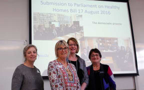 Social studies education researchers Caroline Wallis, Jo Wilson, Rose Atkins and Rowena Taylor at the teachers’ workshop