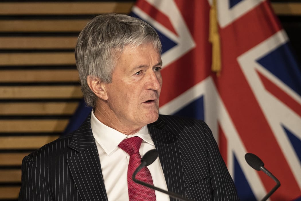 Agriculture Minister Damien O'Connor at a press conference announcing the Government's reforms to clean up our  waterways, Beehive Theatrette, Wellington.