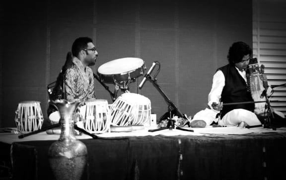 L-R Chetan Ramlu and Sangeet Mishra with Shades of Shakti, New Zealand