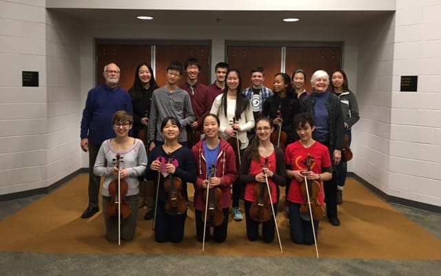 Heifetz Violin Ensemble with Sanford and Joan Reunig