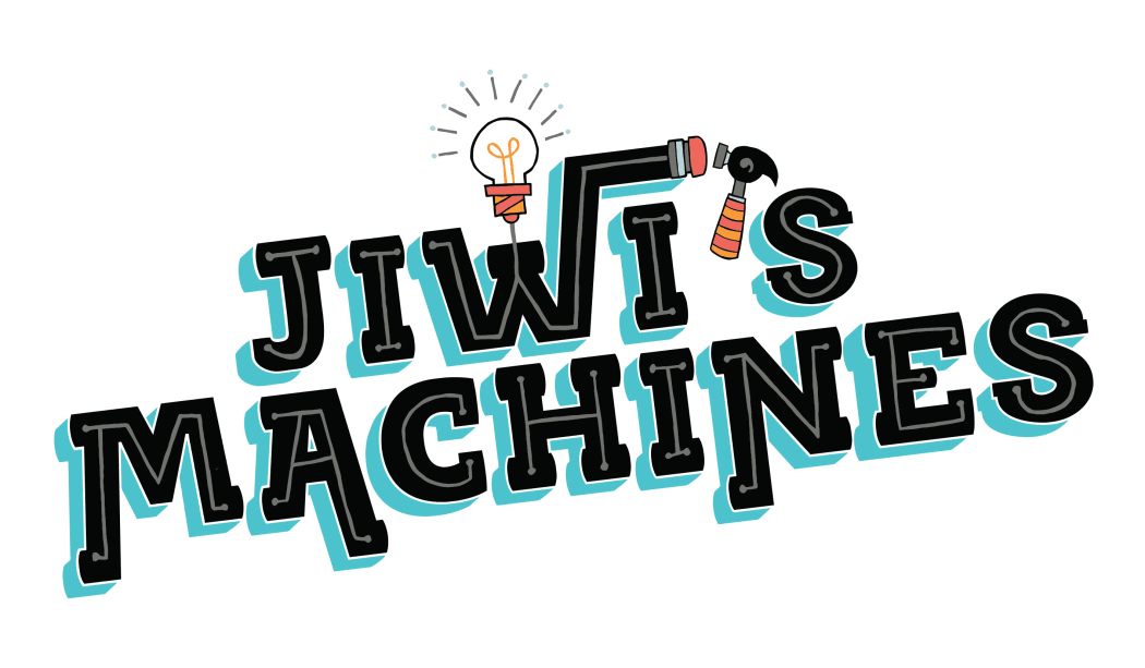 The logo for the web series, 'Jiwi's Machines.'