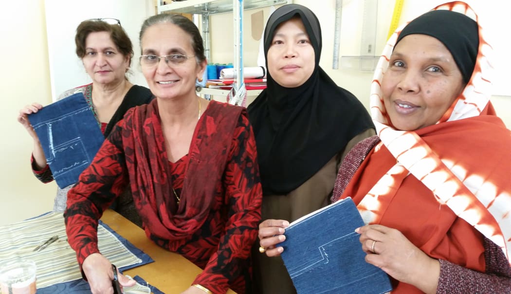 Women at the Cotton Seed workshop in Mount Roskill.