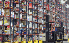 An Amazon warehouse in Germany.
