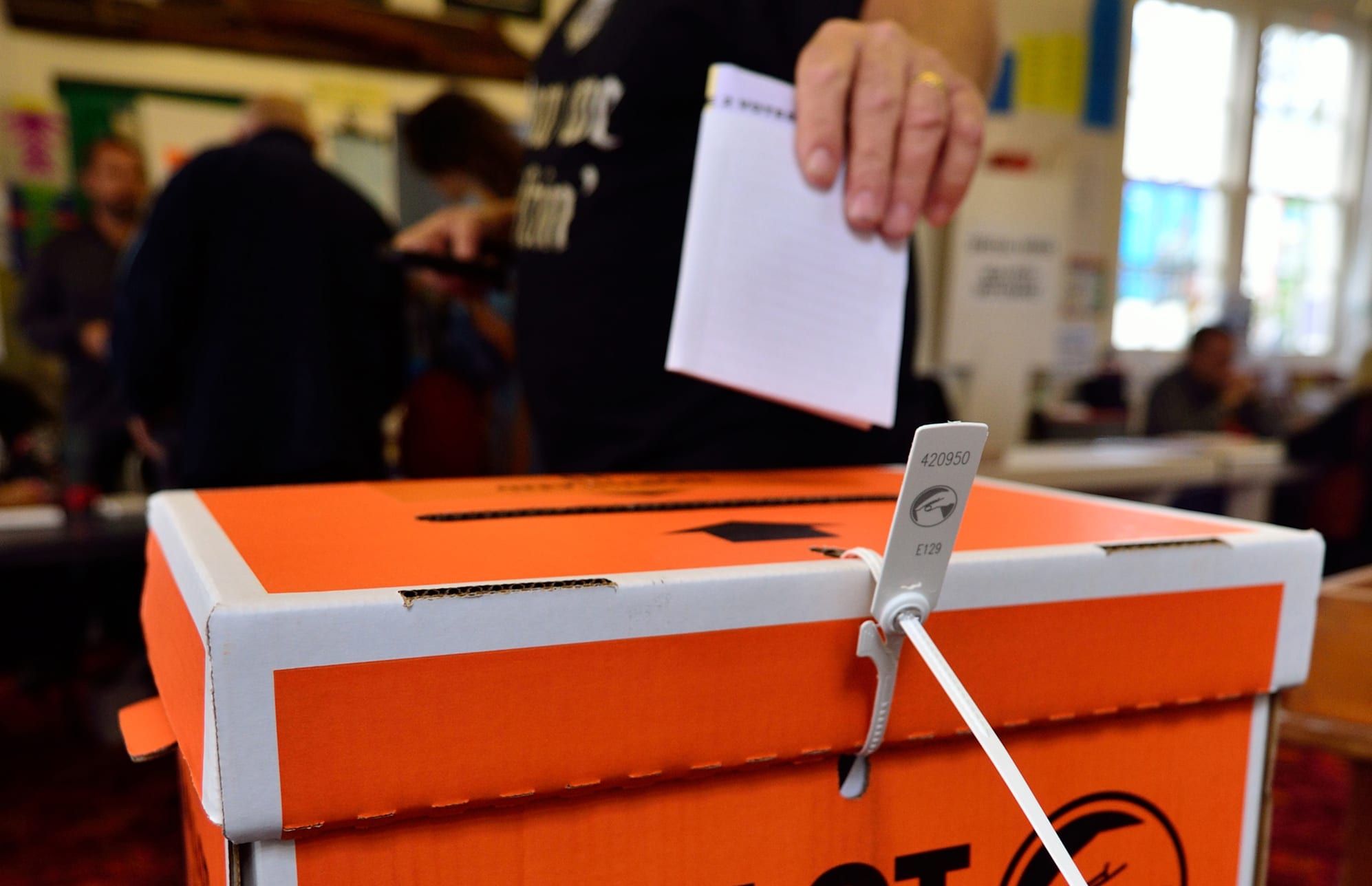 A man casts his vote in the 2014 General Election (file photo)